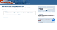 Desktop Screenshot of heqconline-1.che.ac.za