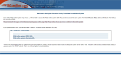 Desktop Screenshot of heqc-online.che.ac.za